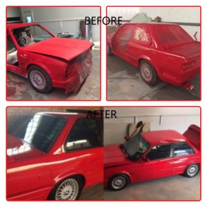 BMW 325IS BEFORE AND AFTER